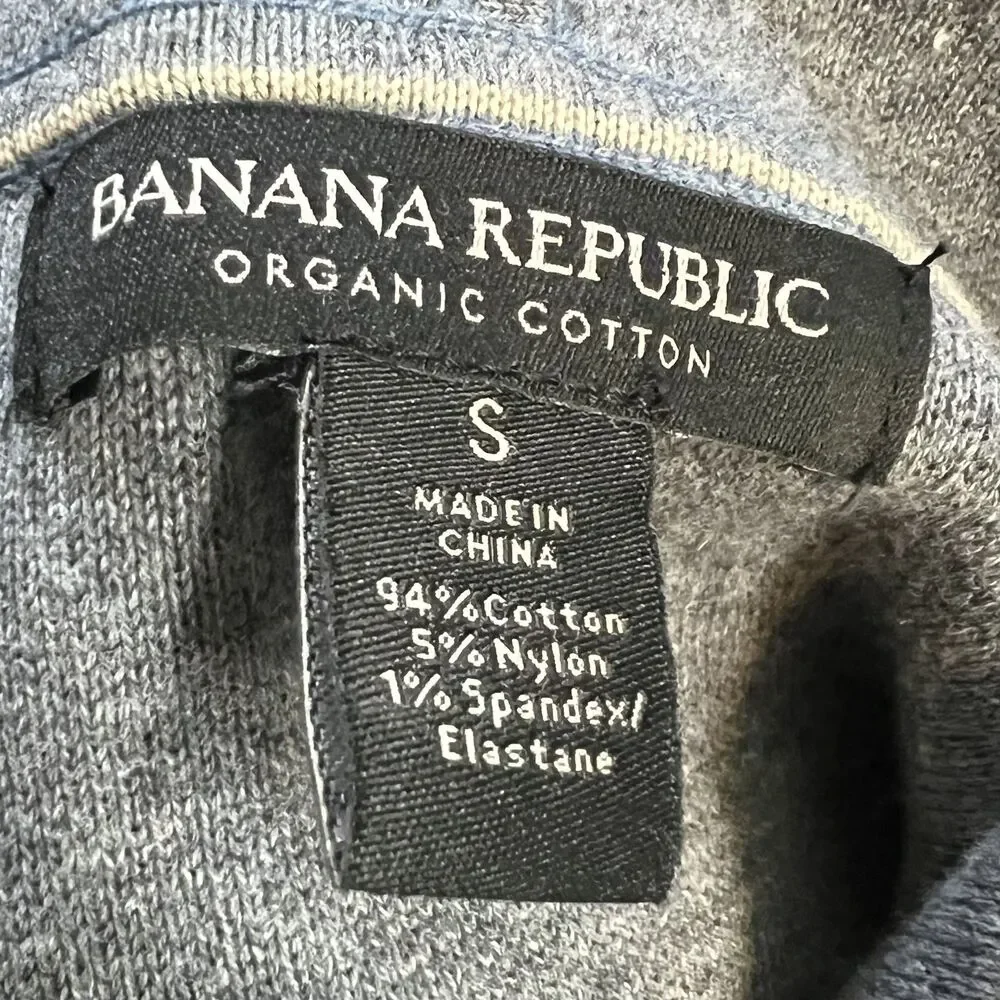 Banana Republic Hoodie Mens Small Pullover Kangaroo Pocket Casual Cotton